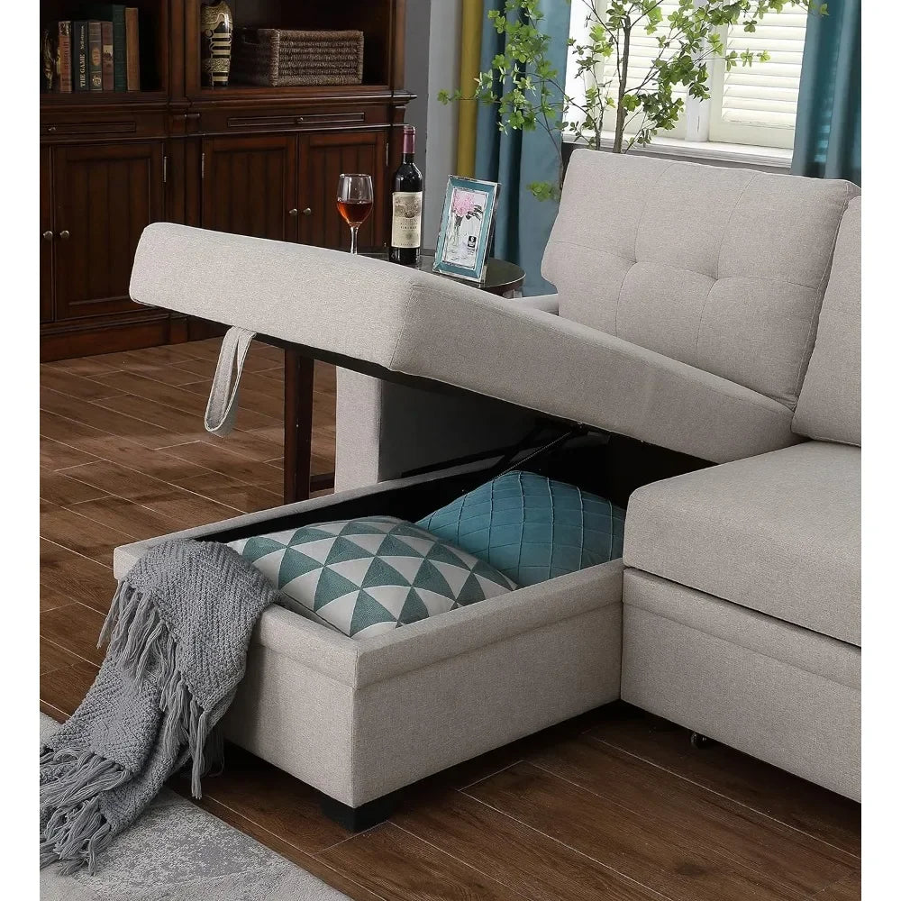 Living Room Convertible Sofa Bed Recliner