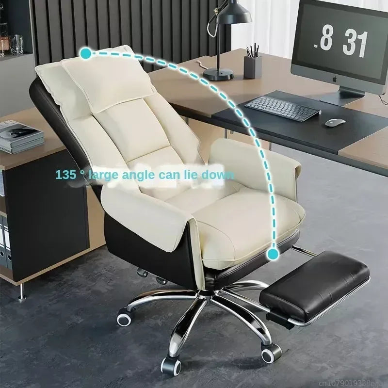 Comfortable Backrest Computer Chair, Lifting and Rotating Office Chair