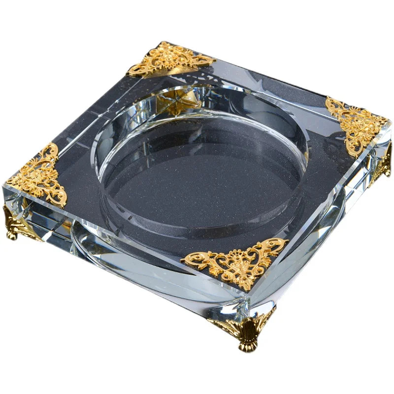 Crystal Glass Ashtray