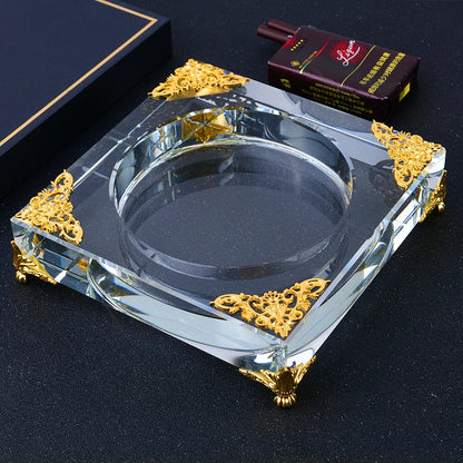 Crystal Glass Ashtray