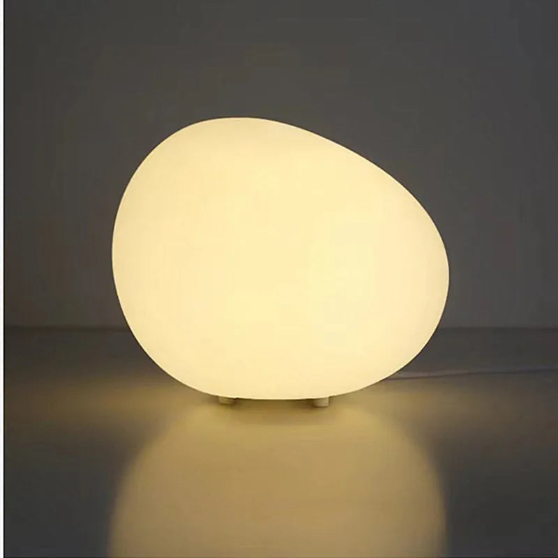 Pebble LED night light, simple and warm desktop lamp, romantic desk bedside table lamp