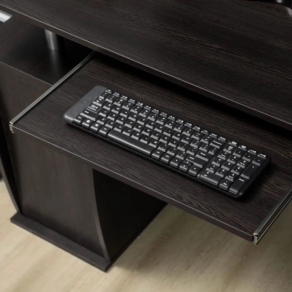 Computer Desk with Keyboard Tray and Storage Drawers