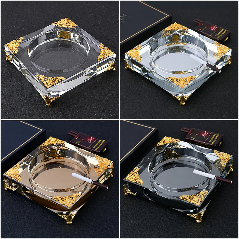 Crystal Glass Ashtray