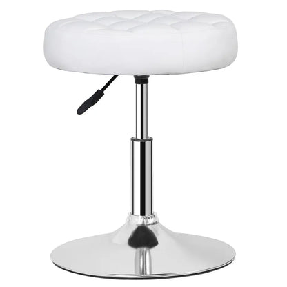 Adjustable Height Vanity stool 360° Swivel PU Leather Makeup Ottoman Stool Chair