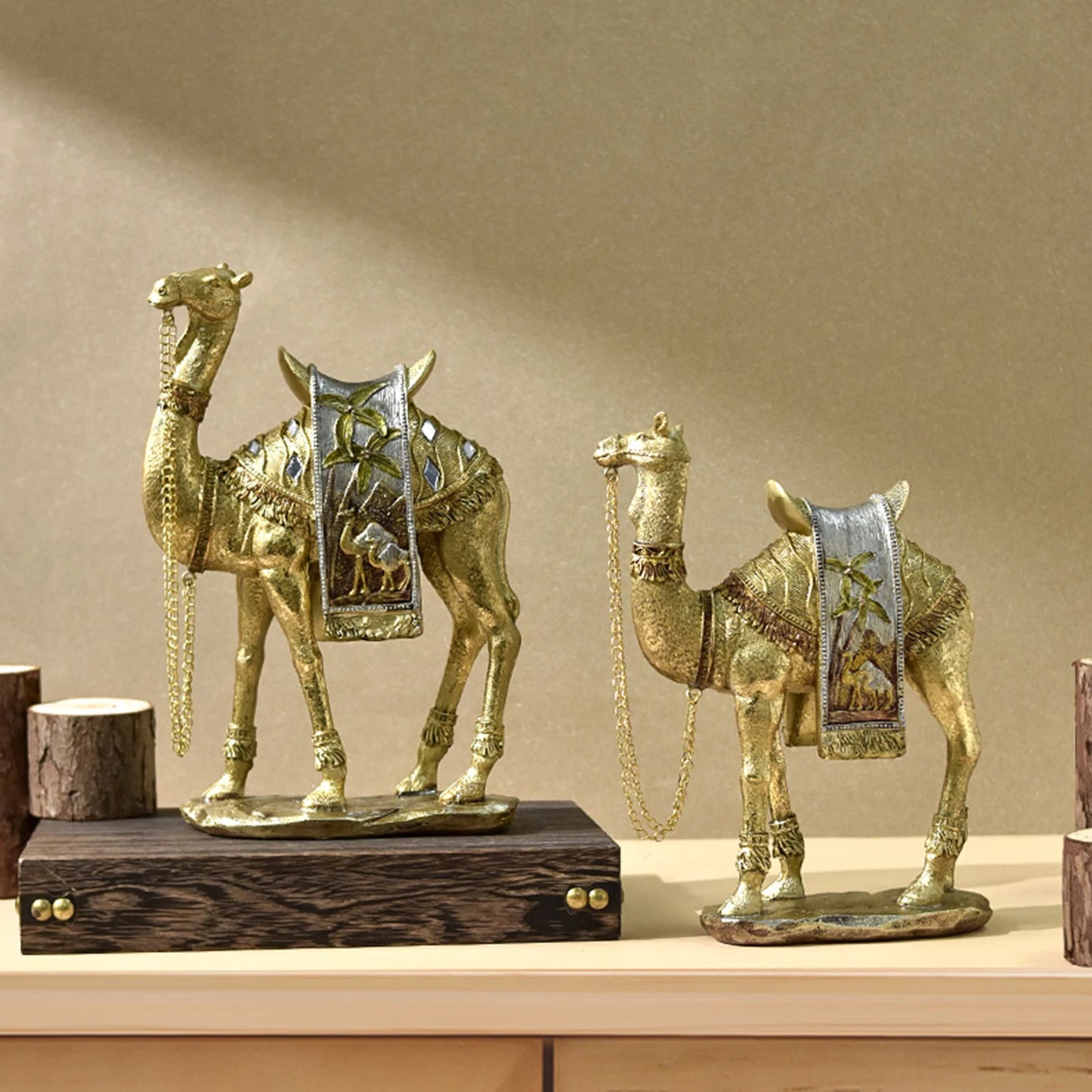 Golden Camel Figurine