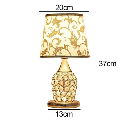 European-Style Crystal Table Lamp Ins Simple Modern Bedroom Warm Bedside Lamp