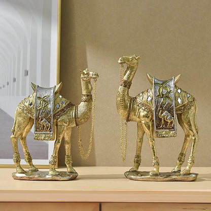 Golden Camel Figurine