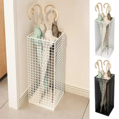 Entryway Umbrella Holder Metal Iron Storage Rack Umbrella Stands Rust-Resistant Umbrella Racks Large-Capacity For Doorway Canes