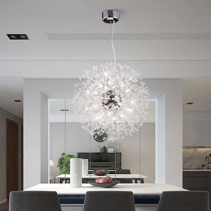 Crystal Ceiling pendant lamp modern luxury style creative dandelion crystal chandelier Lamps for room, dining room chandelier